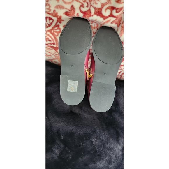 Michael Kors Women's Leather CARMEN flat Bootie Shoes Size 9M Mulberry - Picture 5 of 7